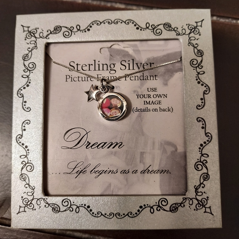 Sterling Silver Picture Frame Pendant